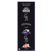 Colorado Rockies Wood Sign 6" x 17"