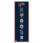 Detroit Tigers Wood Sign 6" x 17"