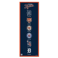 Detroit Tigers Wood Sign 6" x 17"