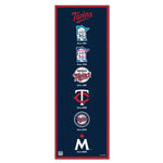 Minnesota Twins Wood Sign 6" x 17"