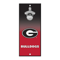 Georgia Bulldogs Bottle Opener Sign 5x11