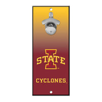 Iowa State Cyclones Bottle Opener Sign 5x11