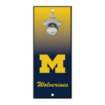 Michigan Wolverines Bottle Opener Sign 5x11
