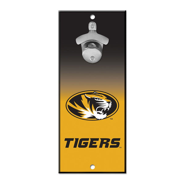 Missouri Tigers Bottle Opener Sign 5x11