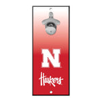 Nebraska Cornhuskers Bottle Opener Sign 5x11