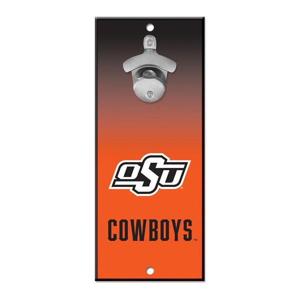 Oklahoma State Cowboys Bottle Opener Sign 5x11
