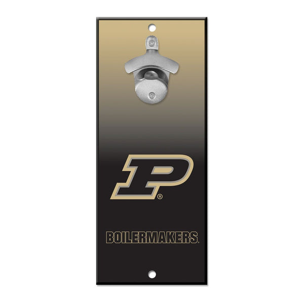 Purdue Boilermakers Bottle Opener Sign 5x11