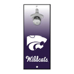 Kansas State Wildcats GRADIENT Bottle Opener Sign 5x11