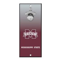 Mississippi State Bulldogs GRADIENT Bottle Opener Sign 5x11