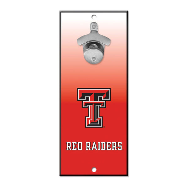 Texas Tech Red Raiders GRADIENT Bottle Opener Sign 5x11