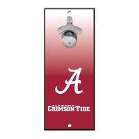 Alabama Crimson Tide Bottle Opener Sign 5x11