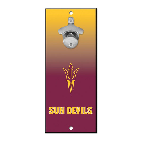 Arizona State Sun Devils Bottle Opener Sign 5x11