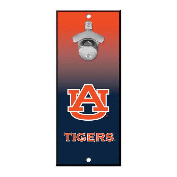 Auburn Tigers Bottle Opener Sign 5x11