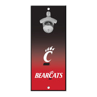 Cincinnati Bearcats Bottle Opener Sign 5x11