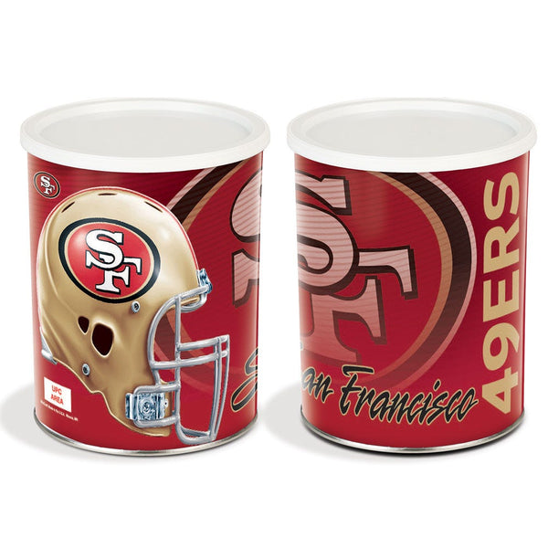 San Francisco 49ers Gift Tin 1 Gallon