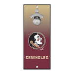 Florida State Seminoles Bottle Opener Sign 5x11