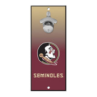 Florida State Seminoles Bottle Opener Sign 5x11