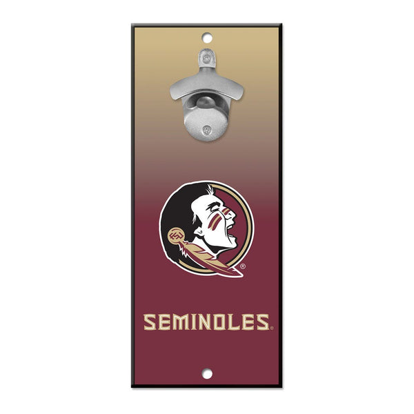 Florida State Seminoles Bottle Opener Sign 5x11