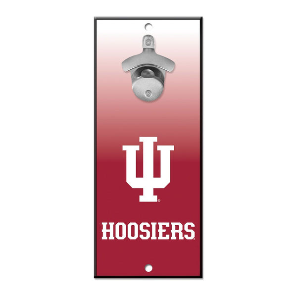 Indiana Hoosiers Bottle Opener Sign 5x11