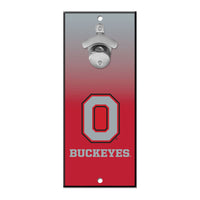 Ohio State Buckeyes GRADIENT Bottle Opener Sign 5x11