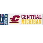 Wholesale-Central Michigan Chippewas Perfect Cut Decals 3" x 10"