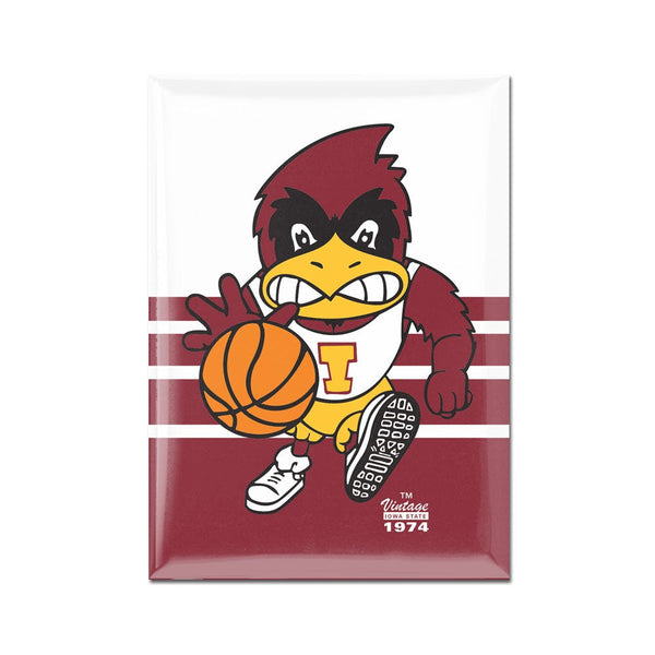 Iowa State Cyclones / Vintage Collegiate Metal Magnet 2.5" x 3.5"