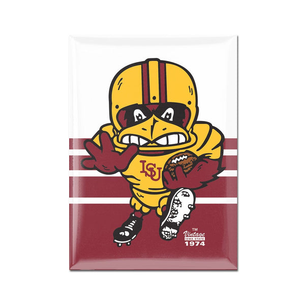 Iowa State Cyclones / Vintage Collegiate Metal Magnet 2.5" x 3.5"