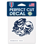 Wholesale-North Carolina Tar Heels /College Vault Perfect Cut Color Decal 4" x 4"