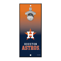 Houston Astros Bottle Opener Sign 5x11