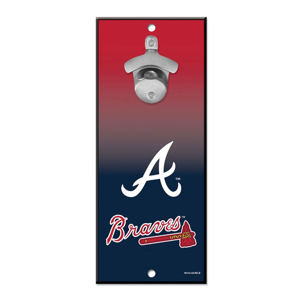 Atlanta Braves Bottle Opener Sign 5x11