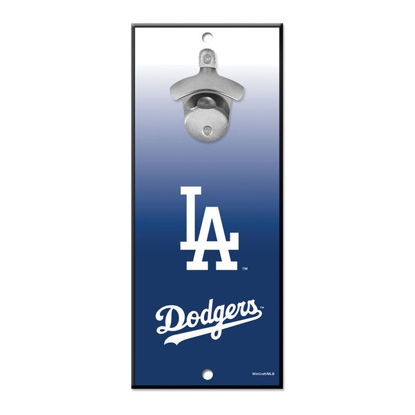 Los Angeles Dodgers Bottle Opener Sign 5x11