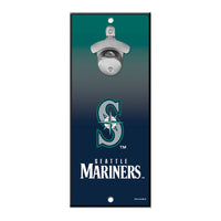 Seattle Mariners Bottle Opener Sign 5x11