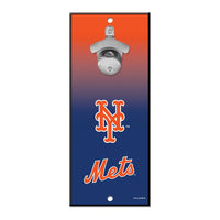 New York Mets Bottle Opener Sign 5x11