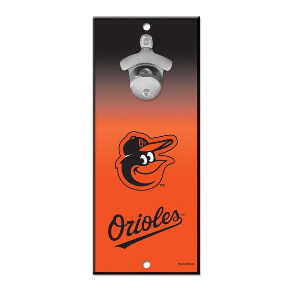 Baltimore Orioles Bottle Opener Sign 5x11