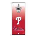 Philadelphia Phillies Bottle Opener Sign 5x11