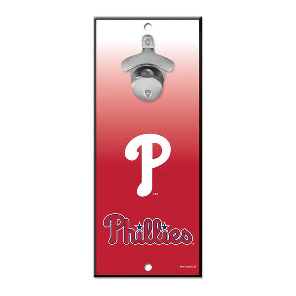 Philadelphia Phillies Bottle Opener Sign 5x11