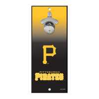 Pittsburgh Pirates Bottle Opener Sign 5x11