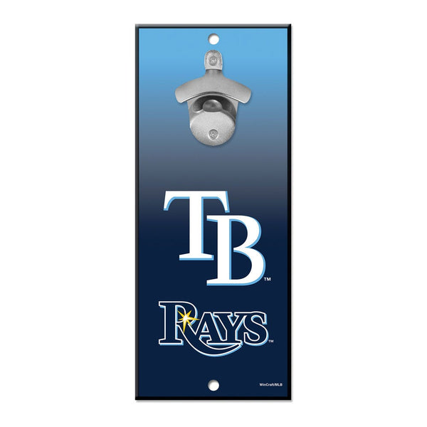 Tampa Bay Rays Bottle Opener Sign 5x11