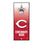 Cincinnati Reds Bottle Opener Sign 5x11