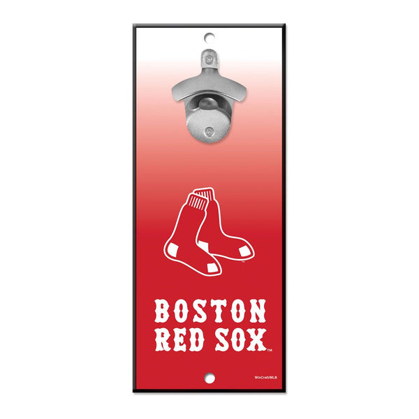 Boston Red Sox Bottle Opener Sign 5x11