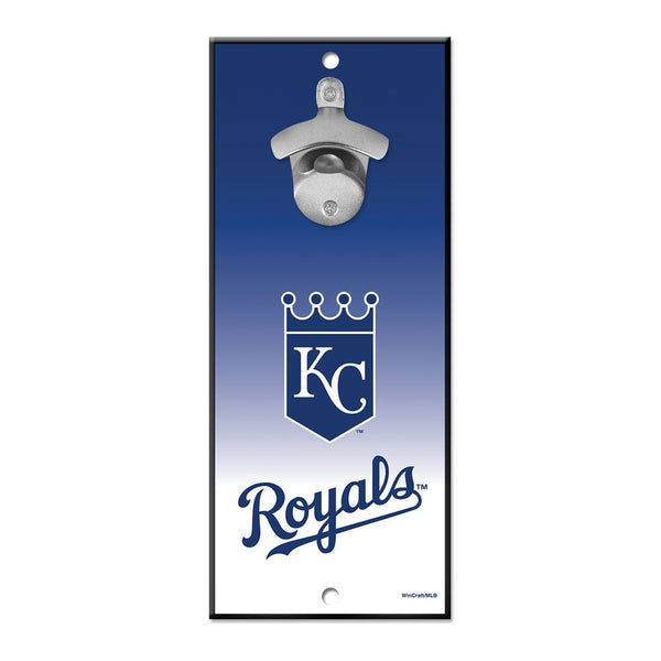 Kansas City Royals Bottle Opener Sign 5x11