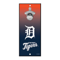 Detroit Tigers Bottle Opener Sign 5x11