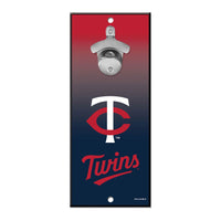 Minnesota Twins Bottle Opener Sign 5x11