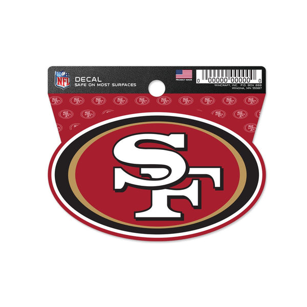 San Francisco 49ers Clean Cut Decal 3" x 4"
