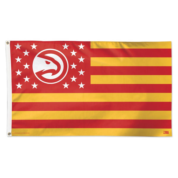 Atlanta Hawks / Patriotic Flag - Deluxe 3' X 5'