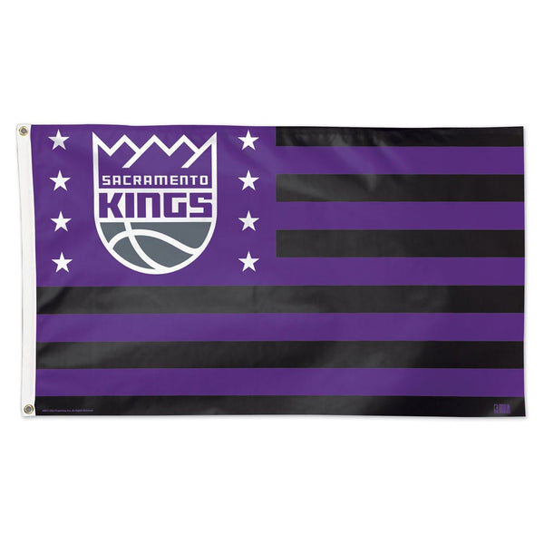 Sacramento Kings / Patriotic Flag - Deluxe 3' X 5'