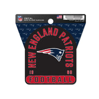 New England Patriots Clean Cut Decal 3" x 4"