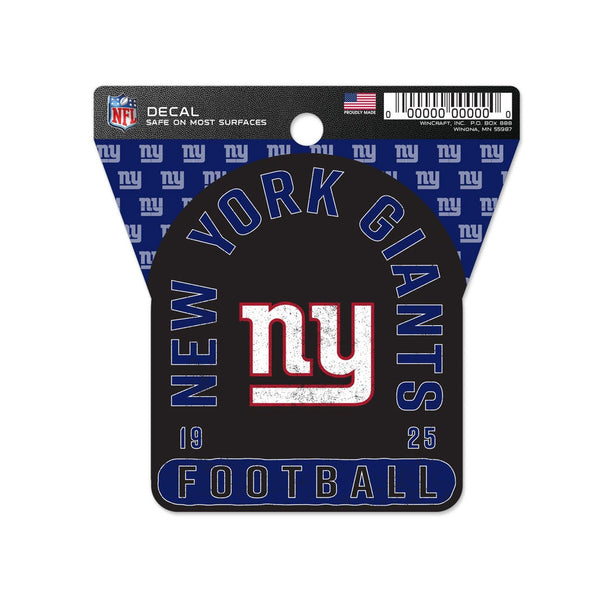 New York Giants Clean Cut Decal 3" x 4"