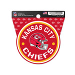 Kansas City Chiefs Clean Cut Decal 3" x 4"