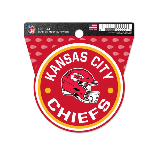 Kansas City Chiefs Clean Cut Decal 3" x 4"